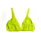 Neon Yellow Velvet Triangle Bralette