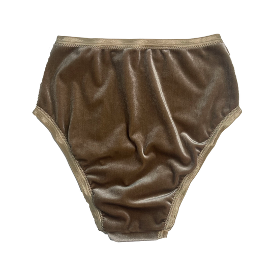 Taupe Velvet High Rise Undies