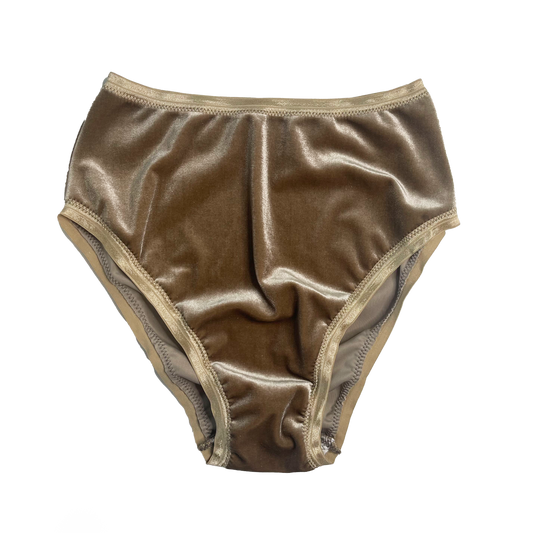 Taupe Velvet High Rise Undies