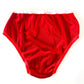 Red + Pink Colorblock Velvet High Rise Undies