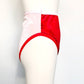 Red + Pink Colorblock Velvet High Rise Undies