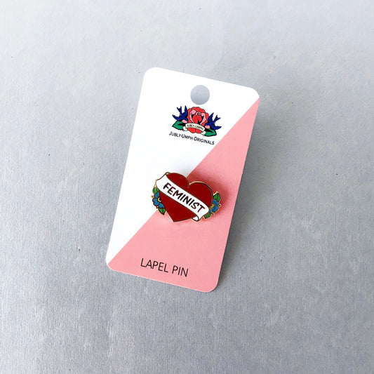 Feminist Heart Enamel Pin