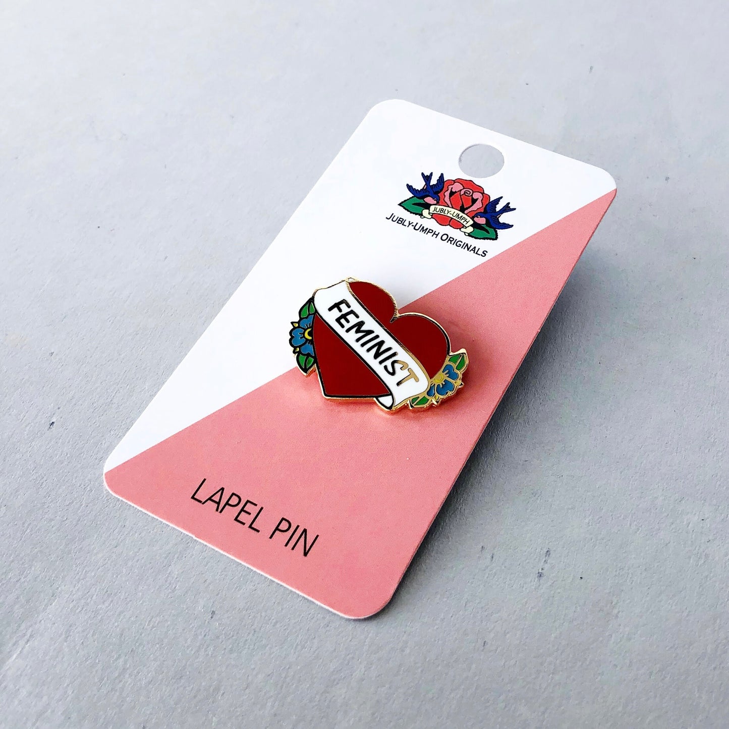 Feminist Heart Enamel Pin