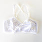 White Velvet Wrap Bralette