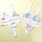 Rainbow Stripe Triangle Bralette