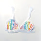 Rainbow Stripe Triangle Bralette