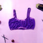 Purple Solid Bandeau Bralette