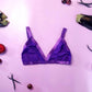 Purple Solid Triangle Bralette