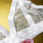 White Swiss Dot Triangle Bralette