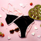 Brown + Pink Colorblock Velvet High Rise Undies