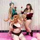Brown + Pink Colorblock Velvet High Rise Undies
