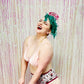 Pink Velvet Triangle Bralette