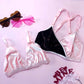 Pink Velvet Triangle Bralette