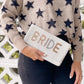 Bride Beaded Crossbody Clutch