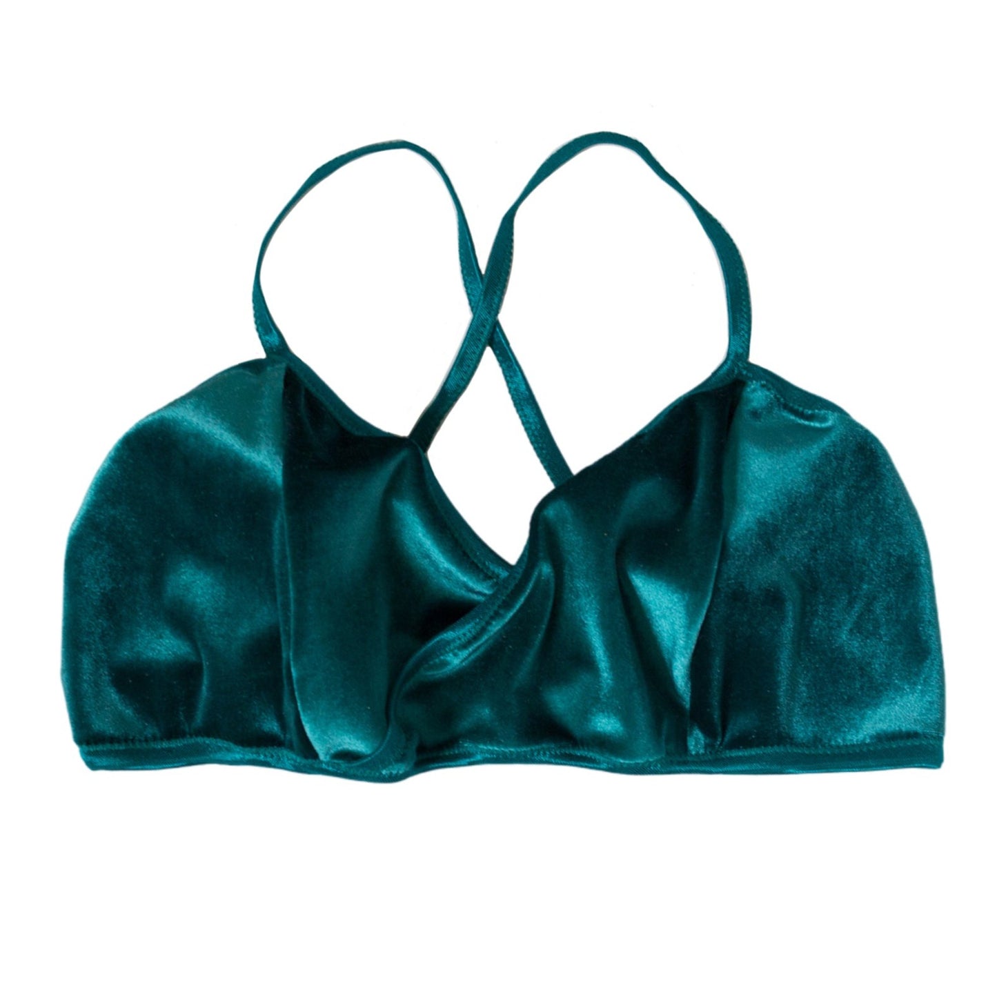 Teal Velvet Lingerie Set