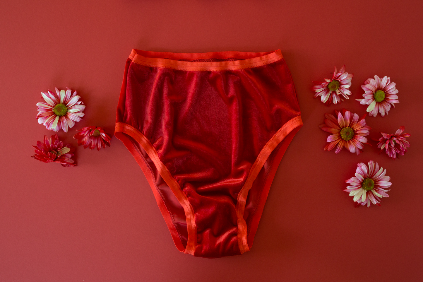 Red Velvet High Rise Undies