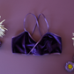 Purple Velvet Wrap Bralette