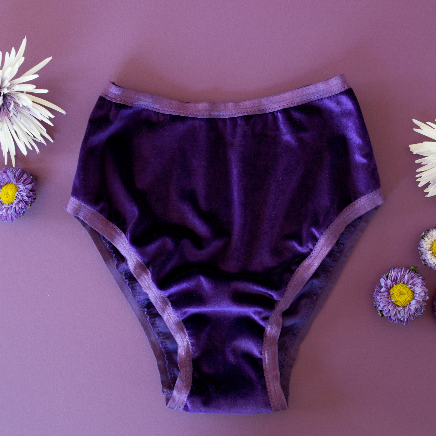 Purple Velvet High Rise Undies