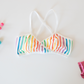 Rainbow Stripe Wrap Bralette