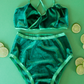 Green Velvet High Rise Undies