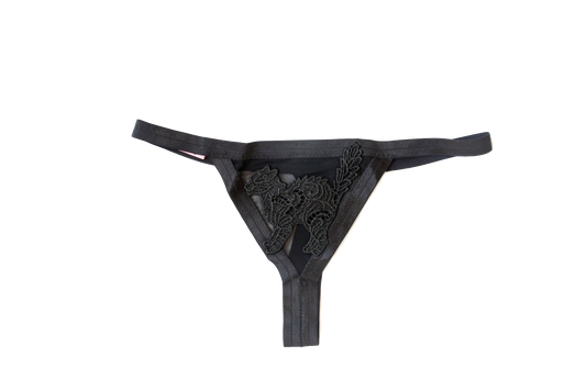 Black Cat Thong