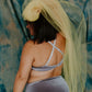 Silver Velvet Wrap Bralette
