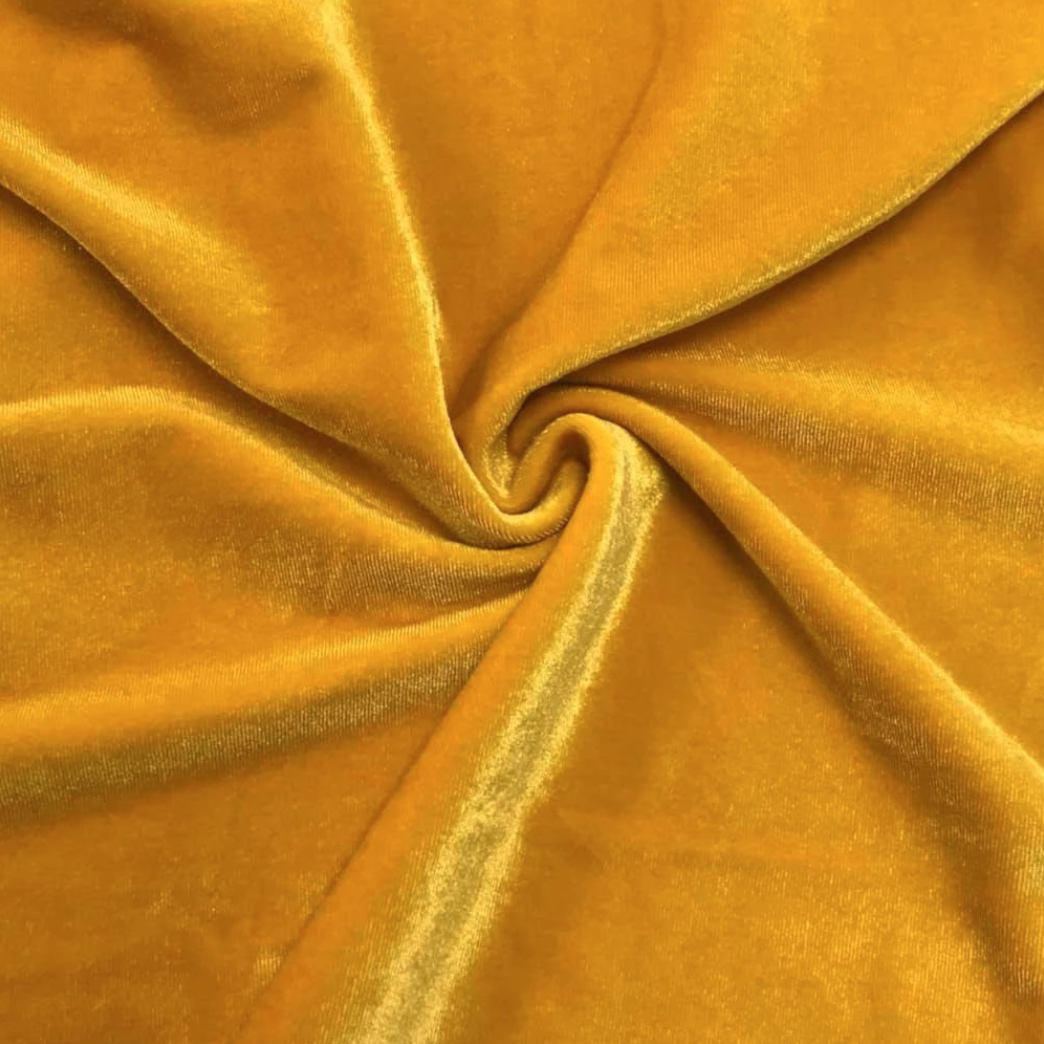 Yellow Velvet Wrap Bralette