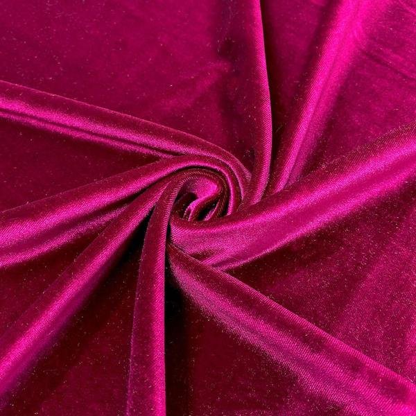 Magenta Velvet Triangle Bralette