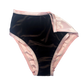 Brown + Pink Colorblock Velvet High Rise Undies