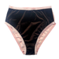 Brown + Pink Colorblock Velvet High Rise Undies