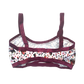 Burgundy Floral Bandeau Bralette
