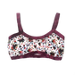 Burgundy Floral Bandeau Bralette