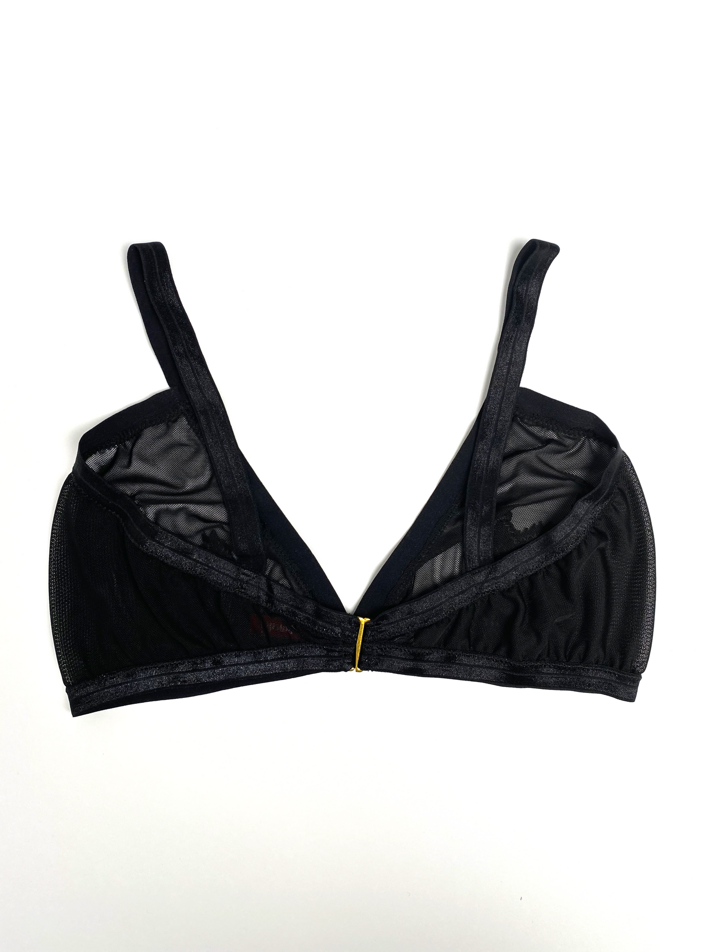 Black Cat Trapezoid Bralette