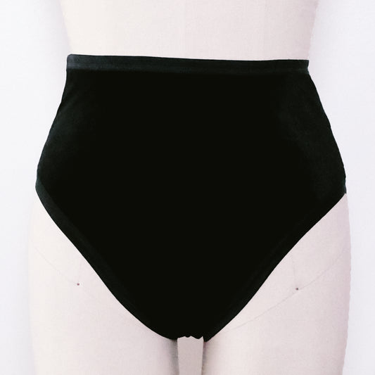 Black Velvet High Rise Undies