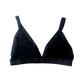 Black Solid Triangle Bralette