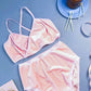 Pink Velvet Wrap Bralette
