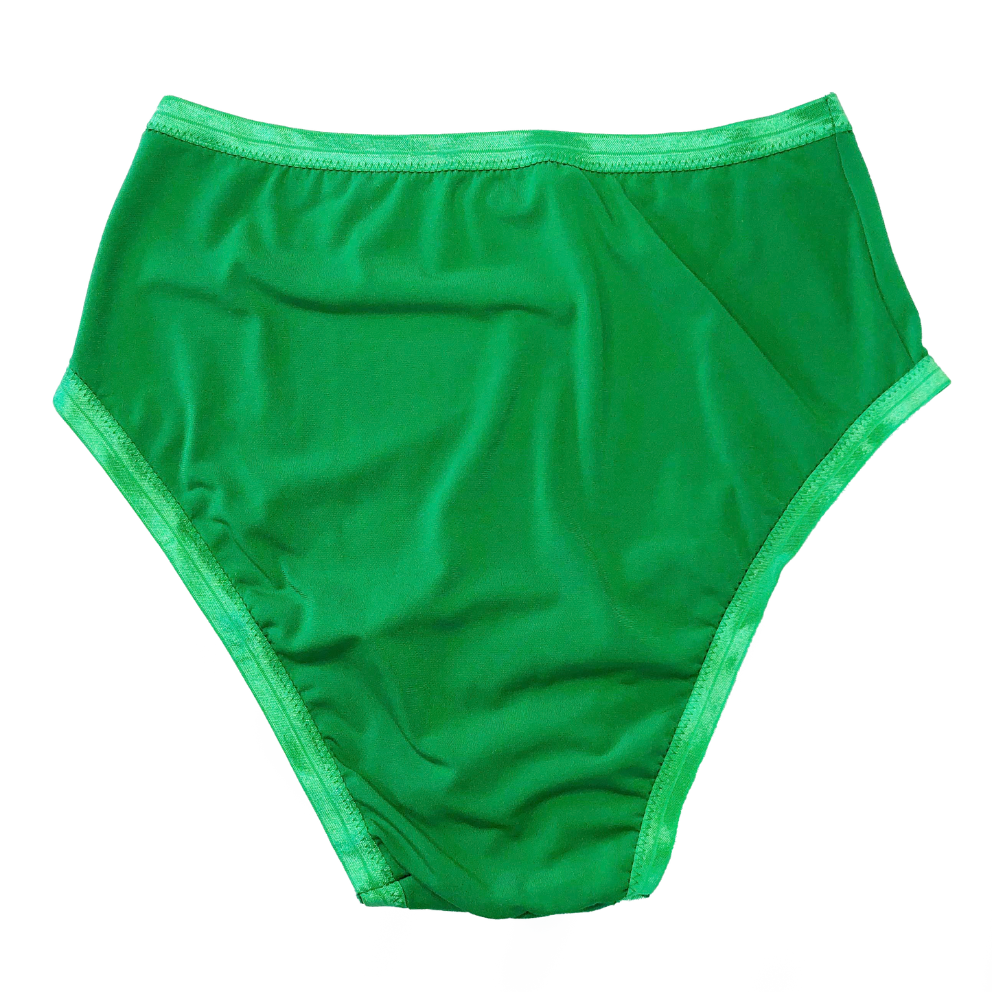 Green Solid High Rise Undies