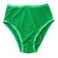 Green Solid High Rise Undies