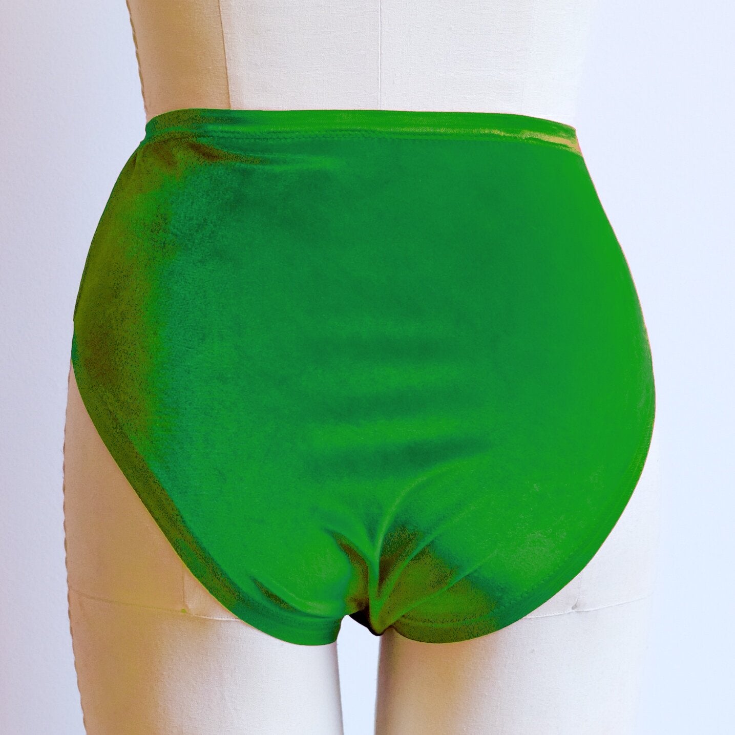 Green Velvet High Rise Undies