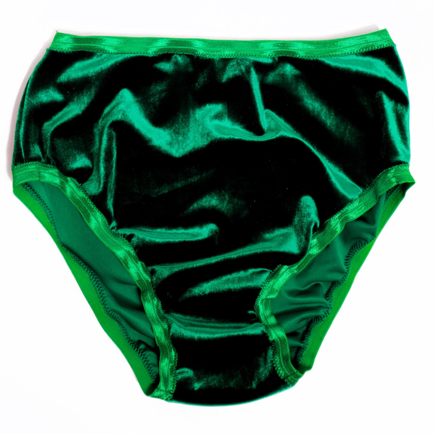 Green Velvet High Rise Undies