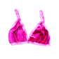 Magenta Velvet Triangle Bralette