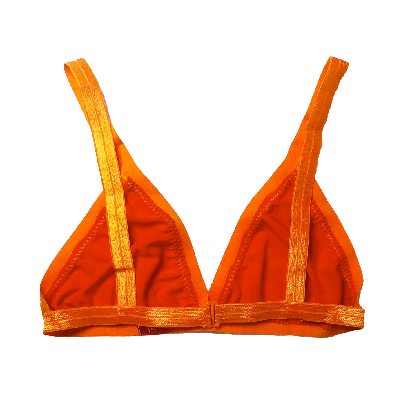 Orange Solid Triangle Bralette