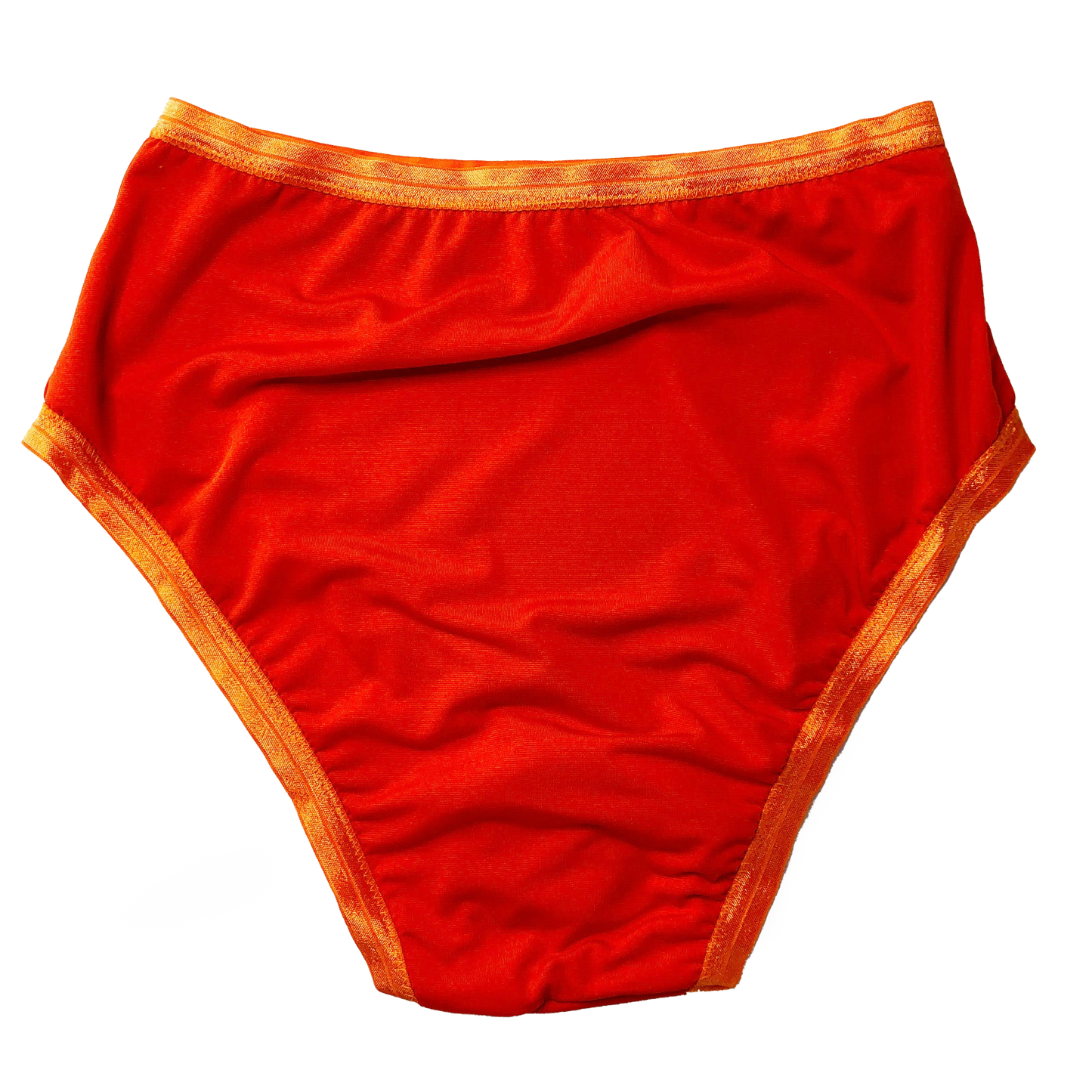 Orange Solid High Rise Undies