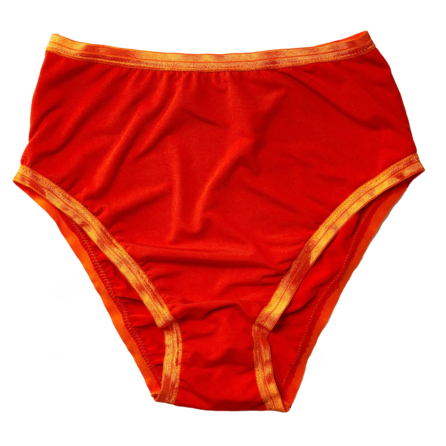 Orange Solid High Rise Undies