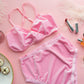Pink Velvet Wrap Bralette