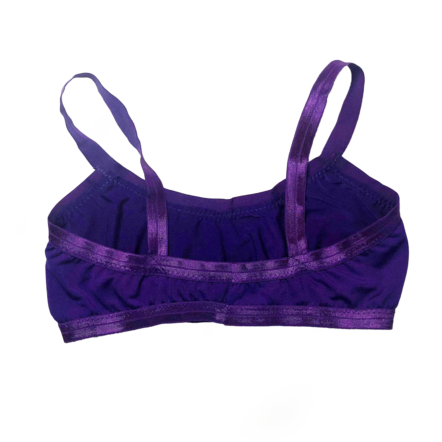 Purple Solid Bandeau Bralette