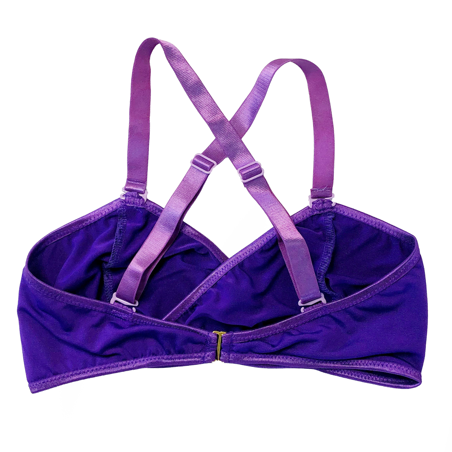 Purple Solid Lingerie Set