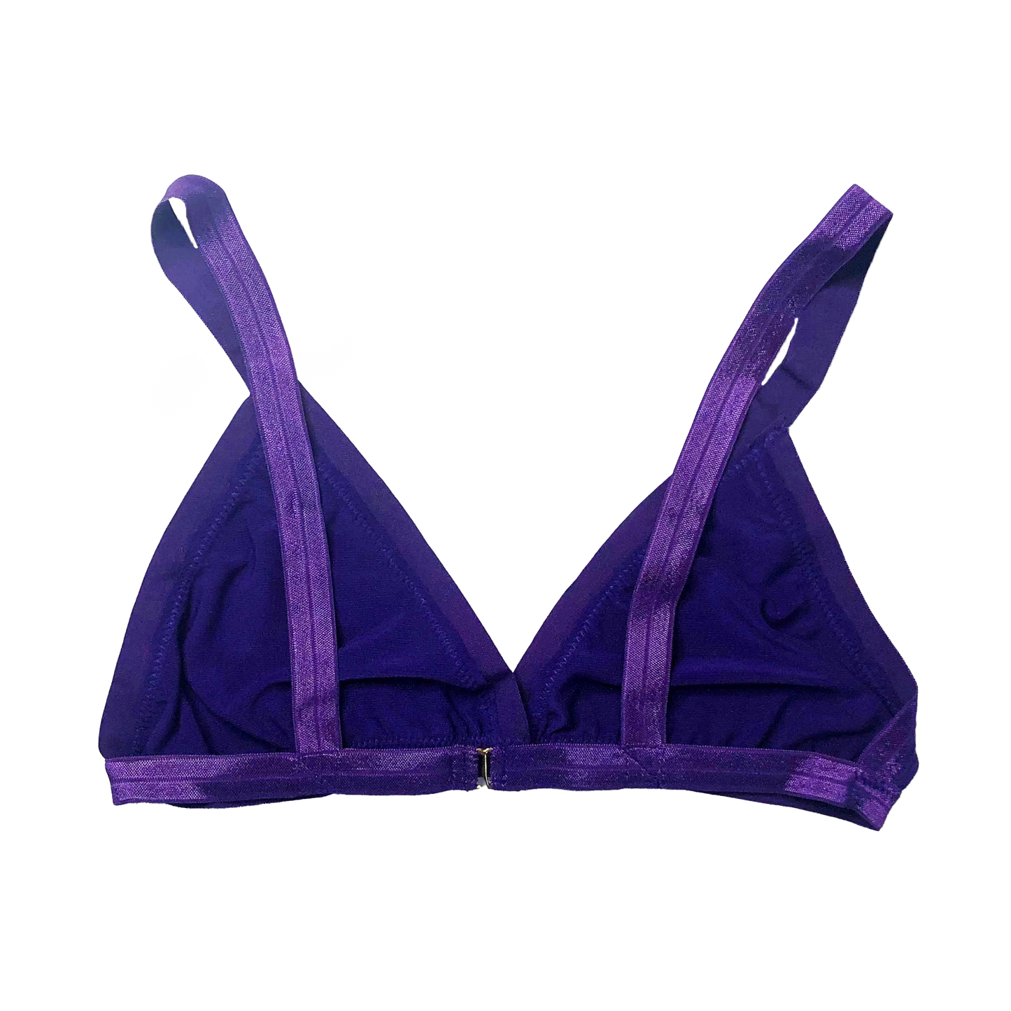 Purple Solid Triangle Bralette