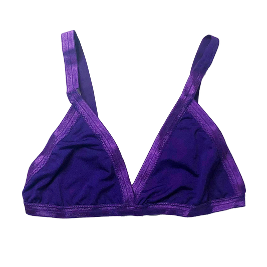 Purple Solid Triangle Bralette