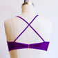 Purple Velvet Wrap Bralette